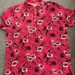 Tommy Bahama Pink Floral Men's Shirt